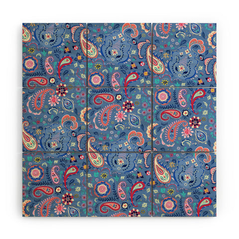 Pimlada Phuapradit Tiny Paisleys Wood Wall Mural