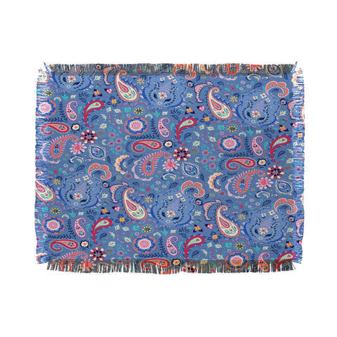 Pimlada Phuapradit Tiny Paisleys Throw Blanket