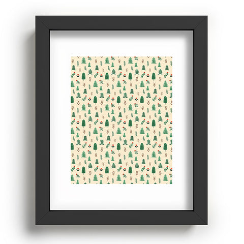 Pimlada Phuapradit Tiny Pine Trees Recessed Framing Rectangle