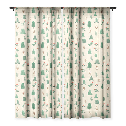 Pimlada Phuapradit Tiny Pine Trees Sheer Non Repeat