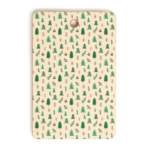 Pimlada Phuapradit Tiny Pine Trees Cutting Board Rectangle