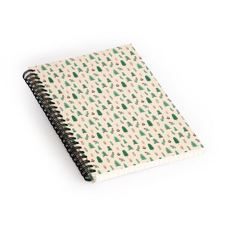 Pimlada Phuapradit Tiny Pine Trees Spiral Notebook