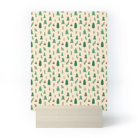 Pimlada Phuapradit Tiny Pine Trees Mini Art Print