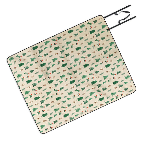 Pimlada Phuapradit Tiny Pine Trees Picnic Blanket