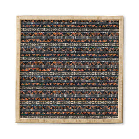 Pimlada Phuapradit Tiny Triangle Stripes Framed Wall Art