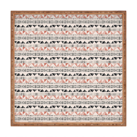 Pimlada Phuapradit Tiny Triangle Stripes 2 Square Tray