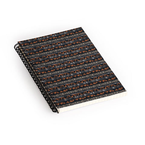 Pimlada Phuapradit Tiny Triangle Stripes Spiral Notebook