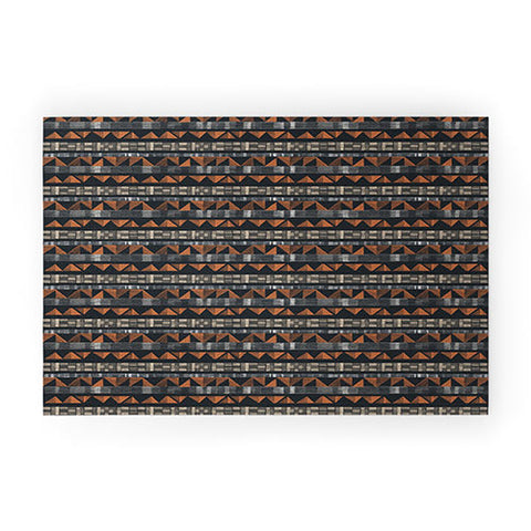 Pimlada Phuapradit Tiny Triangle Stripes Welcome Mat