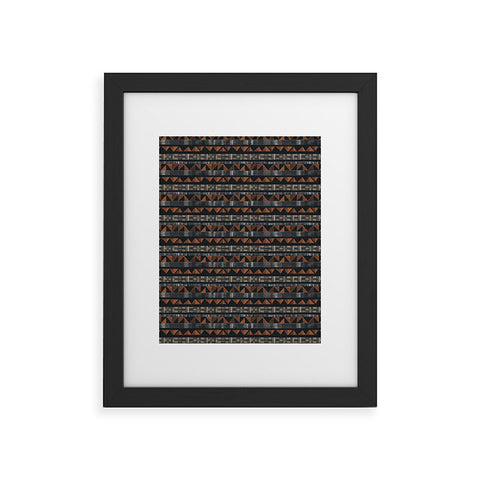 Pimlada Phuapradit Tiny Triangle Stripes Framed Art Print