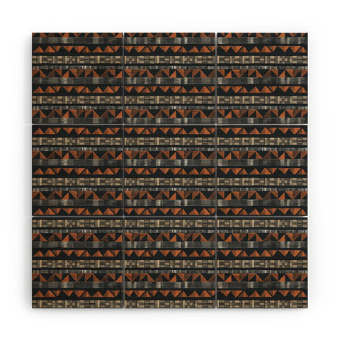 Pimlada Phuapradit Tiny Triangle Stripes Wood Wall Mural