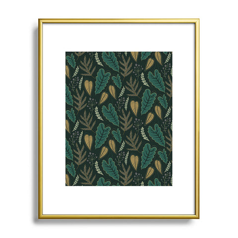 Pimlada Phuapradit Tropical leaf green Metal Framed Art Print