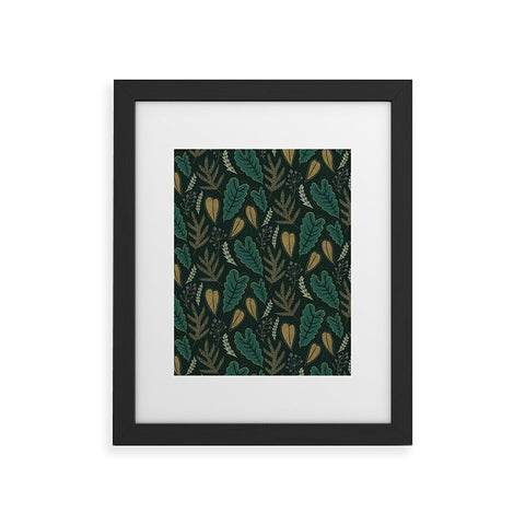 Pimlada Phuapradit Tropical leaf green Framed Art Print