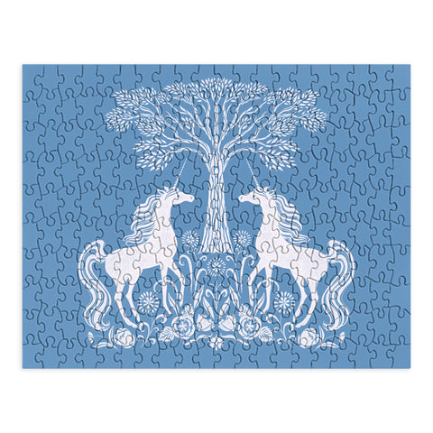 Pimlada Phuapradit Unicorn Forest Blue Puzzle