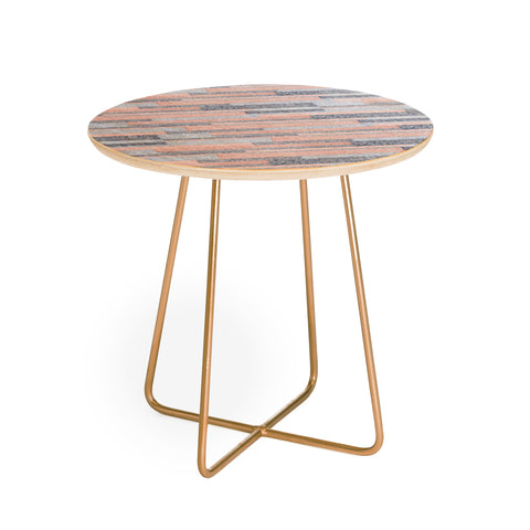 Pimlada Phuapradit Velveteen Stripes Round Side Table
