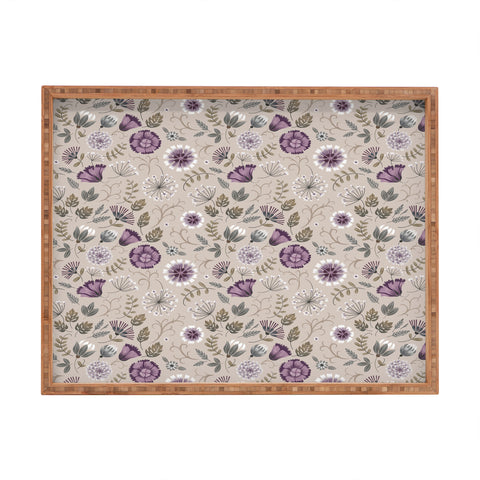 Pimlada Phuapradit Violet Vine Rectangular Tray
