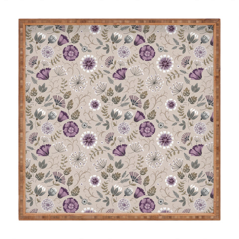 Pimlada Phuapradit Violet Vine Square Tray