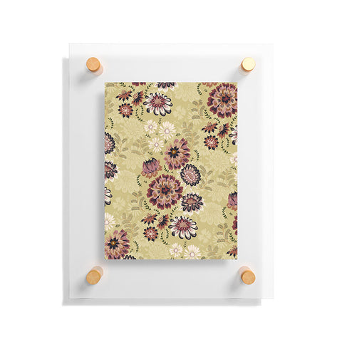 Pimlada Phuapradit Wildflowers light green Floating Acrylic Print