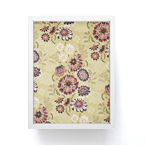 Pimlada Phuapradit Wildflowers light green Framed Mini Art Print