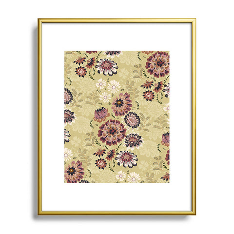 Pimlada Phuapradit Wildflowers light green Metal Framed Art Print