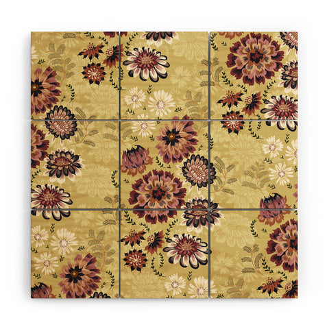 Pimlada Phuapradit Wildflowers light green Wood Wall Mural