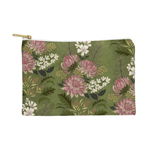 Pimlada Phuapradit Wildflowers Olive green Pouch