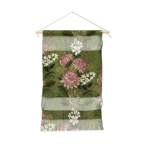 Pimlada Phuapradit Wildflowers Olive green Wall Hanging Portrait