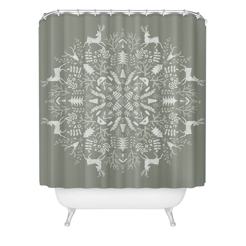 Pimlada Phuapradit Winter Forest 1 Shower Curtain