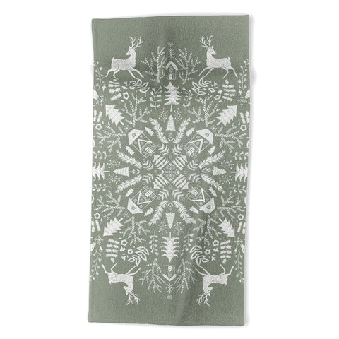 Pimlada Phuapradit Winter Forest 1 Beach Towel