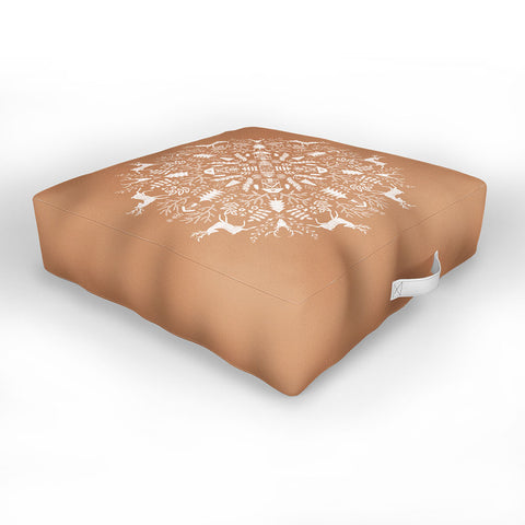 Pimlada Phuapradit Winter forest 2 Outdoor Floor Cushion
