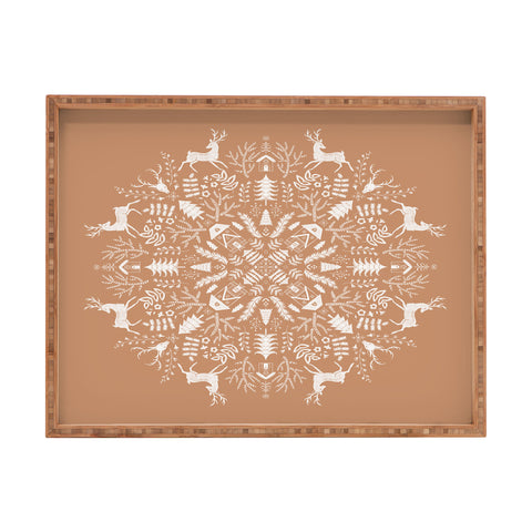 Pimlada Phuapradit Winter forest 2 Rectangular Tray