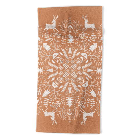 Pimlada Phuapradit Winter forest 2 Beach Towel