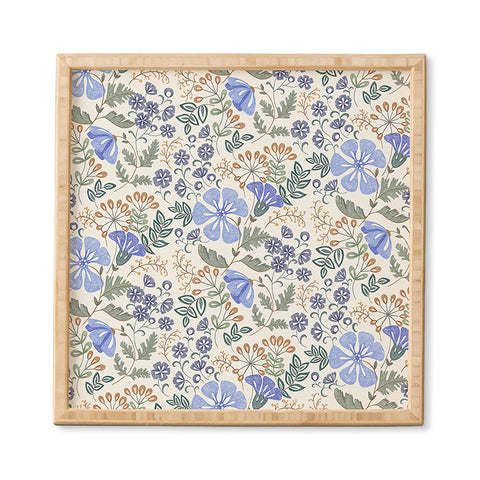 Pimlada Phuapradit Winter garden gold berries Framed Wall Art