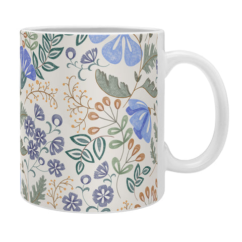 Pimlada Phuapradit Winter garden gold berries Coffee Mug