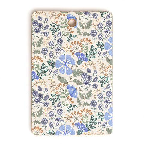 Pimlada Phuapradit Winter garden gold berries Cutting Board Rectangle