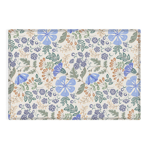Pimlada Phuapradit Winter garden gold berries Outdoor Rug