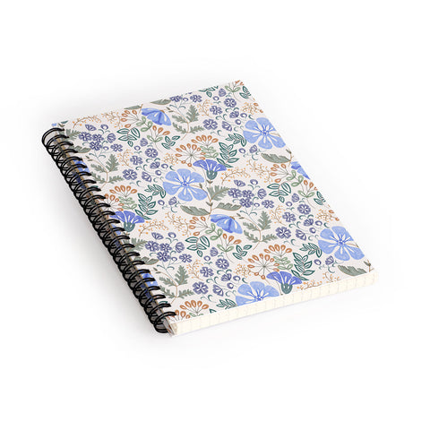Pimlada Phuapradit Winter garden gold berries Spiral Notebook