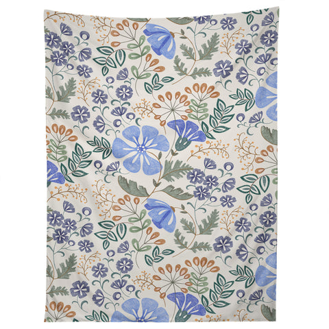 Pimlada Phuapradit Winter garden gold berries Tapestry