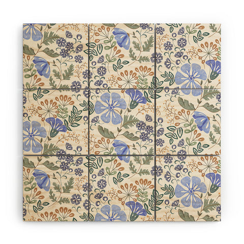 Pimlada Phuapradit Winter garden gold berries Wood Wall Mural