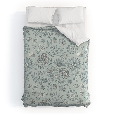 Pimlada Phuapradit Winter Petal Duvet Cover