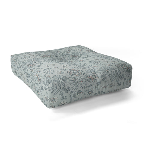 Pimlada Phuapradit Winter Petal Floor Pillow Square