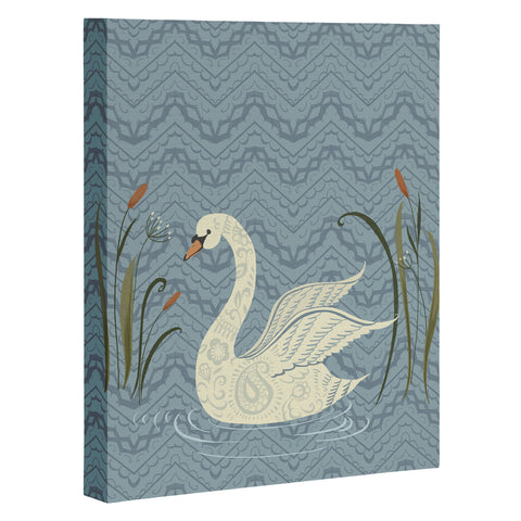 Pimlada Phuapradit winter swan Art Canvas
