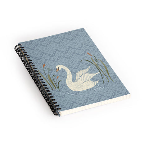 Pimlada Phuapradit winter swan Spiral Notebook