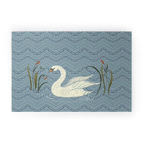 Pimlada Phuapradit winter swan Welcome Mat