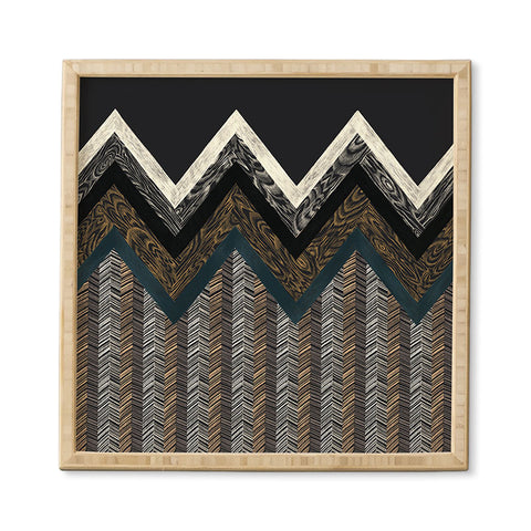 Pimlada Phuapradit Wood Grain Chevron 2 Framed Wall Art