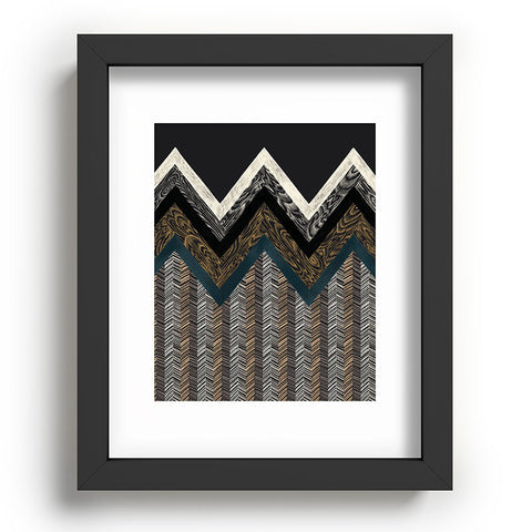 Pimlada Phuapradit Wood Grain Chevron 2 Recessed Framing Rectangle