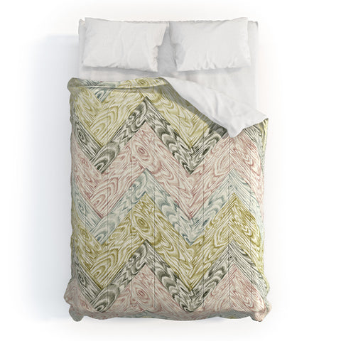 Pimlada Phuapradit Wood Grain Chevron Comforter