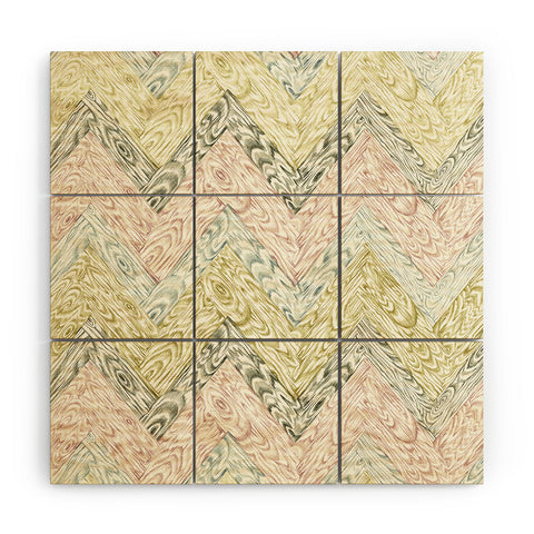Pimlada Phuapradit Wood Grain Chevron Wood Wall Mural