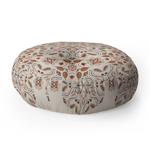 Pimlada Phuapradit Wooden Vines Floor Pillow Round