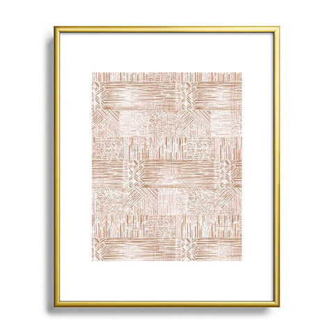 Pimlada Phuapradit woven line Metal Framed Art Print