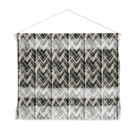 Pimlada Phuapradit Zig zag stripes black and white Wall Hanging Landscape